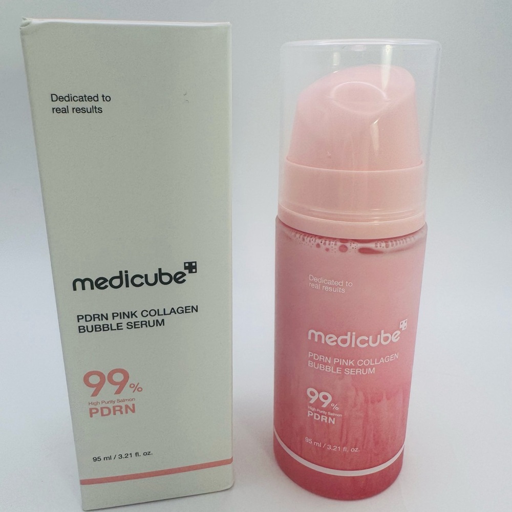 Medicube PDRN Pink Collagen Bubble Serum - Large size 95 ml / 3.21 oz